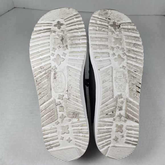 Hey Dude Wendy Animal Black and White Cow Print Shoes Size W9 - Picture 9 of 11